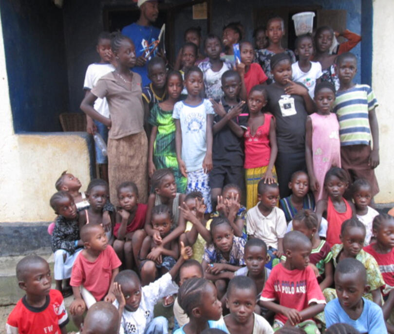 SPANA UK sponsored humane education trainees and volunteers humane educators after a humane education lesson at the Bo Humane Education Centre in 2012